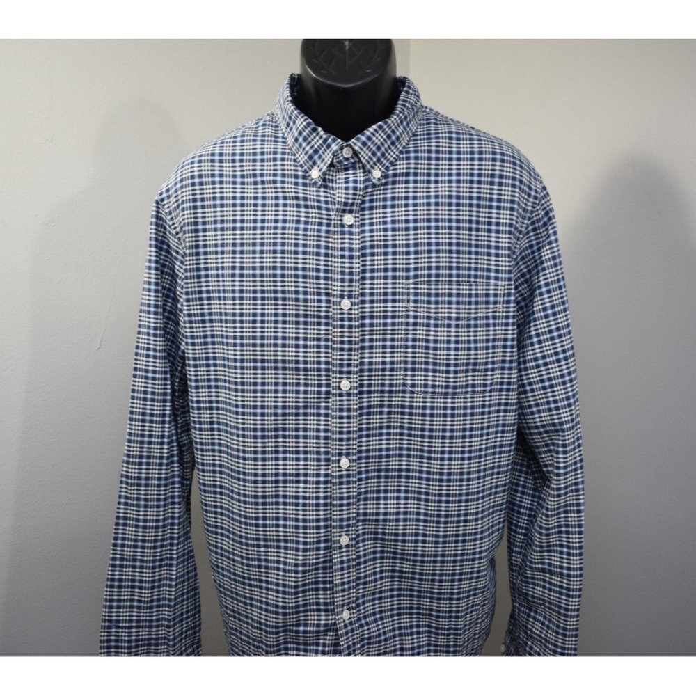 Denim& Supply Ralph Lauren Dress Shirt Plaid Long Sleeve Button Up Mens 2XL XXL